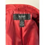 Alfani  red/orange suede leather jacket size L Photo 3