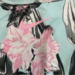 Nike  Sports Bra Dri Fit Racerback Floral Logo Athletic Blue Pink White Black Photo 1