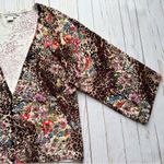 Alberto Makali  Leopard Floral Mixed Print Luxe Cardigan Medium Photo 7