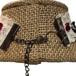 Choker Elastic Lace Black Cameo Dangles Ace Spades Flower Gothic 10.5" Photo 4