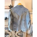 Buckle NWT | Verevert Rhinestone Fringe Denim Jacket size Large Photo 6