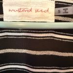 Mustard Seed NWOT Flowy V Neck Plunge Tie Striped Lace Bodysuit w/ Bell Sleeves Photo 7