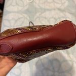 Whiting & Davis Vintage  Purse Plum Metallic Leather Chevron Crossbody Bag Photo 5