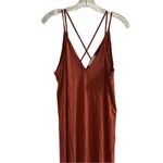Lush Clothing Lush Women's Boho Midi Dress M Brick Reddish Brown Sleeveless Casual Photo 4
