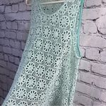 Urban Outfitters Pins and Needles Light Blue Crotchet Sleeveless Tank Size Large Photo 3