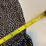 Mi Ami Black White Polka Dot Wrap Midi Dress Flutter Sleeve Tie‎ Waist XL # Photo 7
