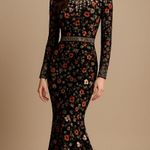 Mac Duggal  93925 Black Mutlicolored Beaded Sequin Long Sleeves Formal Dress sz 2 Photo 0