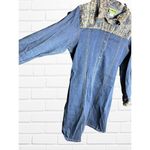 Vintage Lemons‎ Women's Medium Dress Denim Button Up Stretch Blue Photo 6