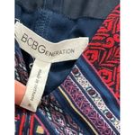 BCBGeneration Womens Size Small Printed Cold Shoulder Layered Dress Red #2 Photo 7