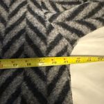 Talbots  Black and Gray Chevron Coat size S Photo 7
