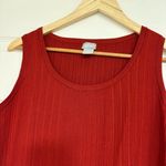 Chico's Chico’s Burnt Orange Ribbed Tank Top‎ Size 1 (Size Medium) Photo 2