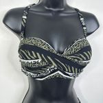 NWT Bruno Banani Mixed Animal Print 2 Piece Bikini Swim Suit Black Size 8 Photo 2