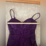 NEW Corset Lace Minidress MORGAN & CO. Juniors Size Small Purple Photo 4