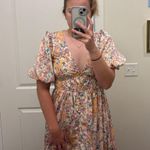 Boutique Floral chiffon maxi dress Multiple Size M Photo 0