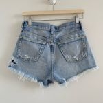 AGOLDE Blue Parker Distressed Fray Hem Jean Short Size 24 Photo 6