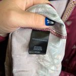 Shyanne Burgundy Embroidered V Neck Smocked Waist Ruffle Hem Dress Women Large Photo 6