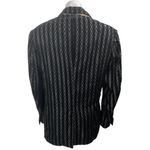 Ilona Women's Black Velvet Velour Striped Long Sleeve Blazer Coat Jacket Size S Photo 1