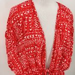 Victoria's Secret Victoria’s Secret Red Hearts Satin Tie Front Short Sleeve Kimono / Robe Size OS Photo 2