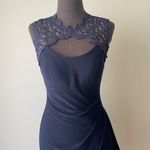 XScape  sz XS blue sequin lace party sheath dress‎ Photo 1