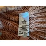 Y2K Preppy Aero Tan Orange Zip Up Crochet Sweater Size Large Brown Photo 4