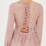 Topshop Lace Detail Mini Tie Dress Women's Size 4 Photo 1