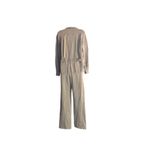 ZARA  Green and Tan Long Sleeve Zip Up Jumpsuit Photo 5