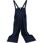 Halara  Adjustable Strap Button Multiple Pockets Waffle Overalls Blue XL NWT Photo 1