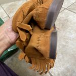 Minnetonka Womens Size 9 Brown Suede Fringe Ankle Fashion Boots Bootie NWOT Photo 3