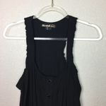 Rewind  Black Button-Up Shorts Romper Size L Photo 1