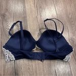 Victoria's Secret Very Sexy Bra 34B Navy Lace Padded Push Up Multi Way Strapless Photo 6