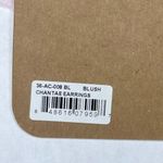 SHIRALEAH CHICAGO Chantae Pink Feather Earrings Boho Dangle Hoops NWT Photo 3