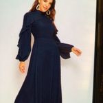 SheIn 💝HPShein Flounce  Fit &Flare Lantern Sleeve dress small Photo 3