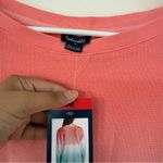 Splendid  Coral and Turquoise Mint Ombre Long Sleeve NWT Size M Photo 3
