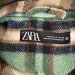ZARA  thick flannel shirt jacket size small Photo 1