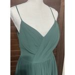 Azazie  Cora Dress Bridesmaid Gown Prom Long Dark Green Size M Sleeveless Photo 1