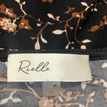 Women's Rielle Faux Wrap Floral Print Dress, Large Black Photo 6