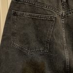 Madewell  Black Wash Denim Mini-Skirt EUC Photo 9