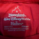 Disneyland Resort Grumpy T Shirt Crew Neck Short Sleeve 100% Cotton Red Small Photo 2