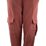 ZARA Women's Red High Rise Elastic Waist Cargo Trousers Joggers Pants Size S Photo 0