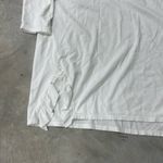 Garnet Hill  Organic Cotton White 3/4 length boxy oversized shirt womens size med Photo 2