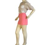 Loft ANN TAYLOR RED WITH BEIGE FLECKS SHORTS (12) Photo 3