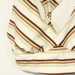 Free People  Gidget Sports Bra Ivory Combo Stripe Size Small Athletic Photo 2