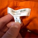 Eudon Choi Belted Wide Leg Pants Bright Orange Linen‎ Blend High Rise Women’s 2 Photo 5