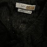 Saylor x Revolve Mariella Lace Ruffle Blouse in Black Photo 5