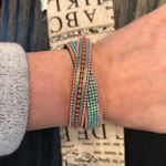 Plunder bracelet with travel bag Turquoise & pink colors Multiple Photo 3