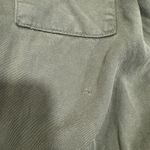 Army Green Denim Long Sleeve Romper Photo 2