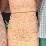 AQUA Pink Lace Mini Dress Photo 0