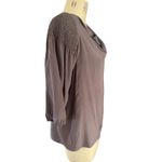 Bottega Veneta Silk Draped Neckline Gray Blouse Size 42 US 10 Photo 1