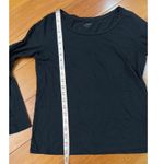 Loft  Womens Black Long Sleeve Scoop Neck Basic T Shirt Top Size M Photo 5