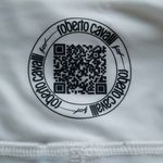 Roberto Cavalli NWT  White Chic Feminine Luxury Athleisure Leggings Size Medium Photo 4